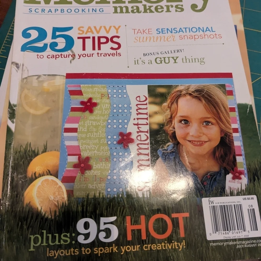 Scrapbook Pages - Blue and Yellow